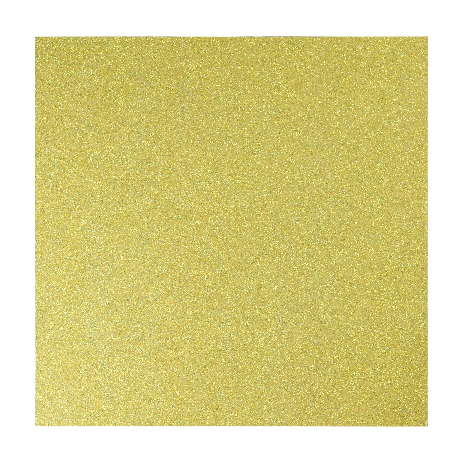 Florence • papier pailleté autocollant 270g 30,5cm jaune 1x