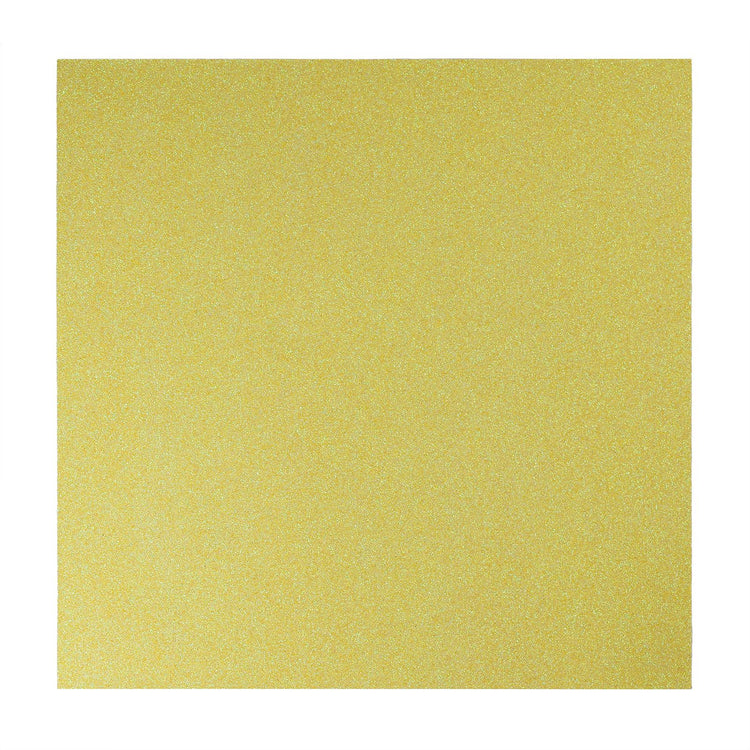 Florence • papier pailleté autocollant 270g 30,5cm jaune 1x