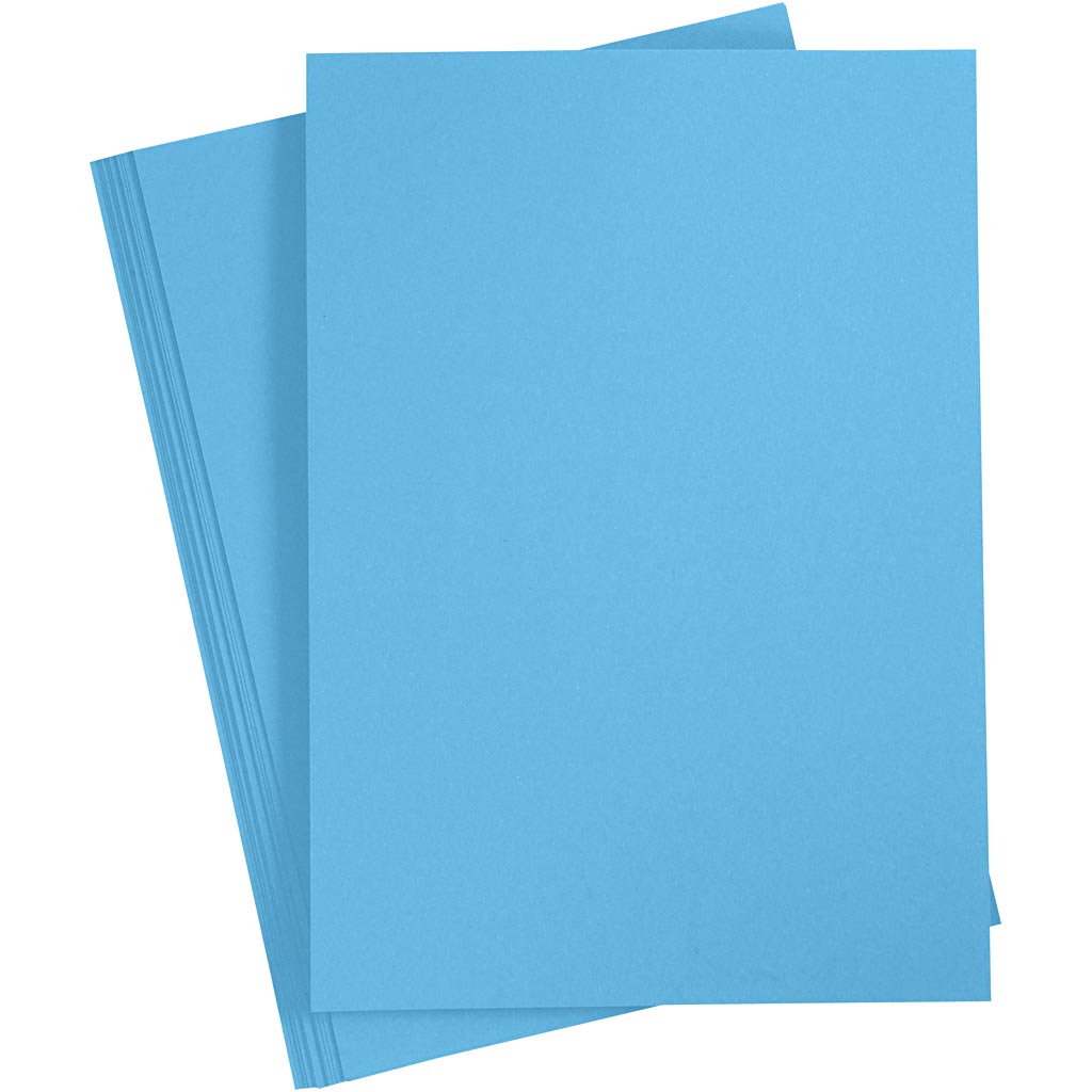 Cretiv Company colored Cardboard Clear Blue A4, 20 feuilles