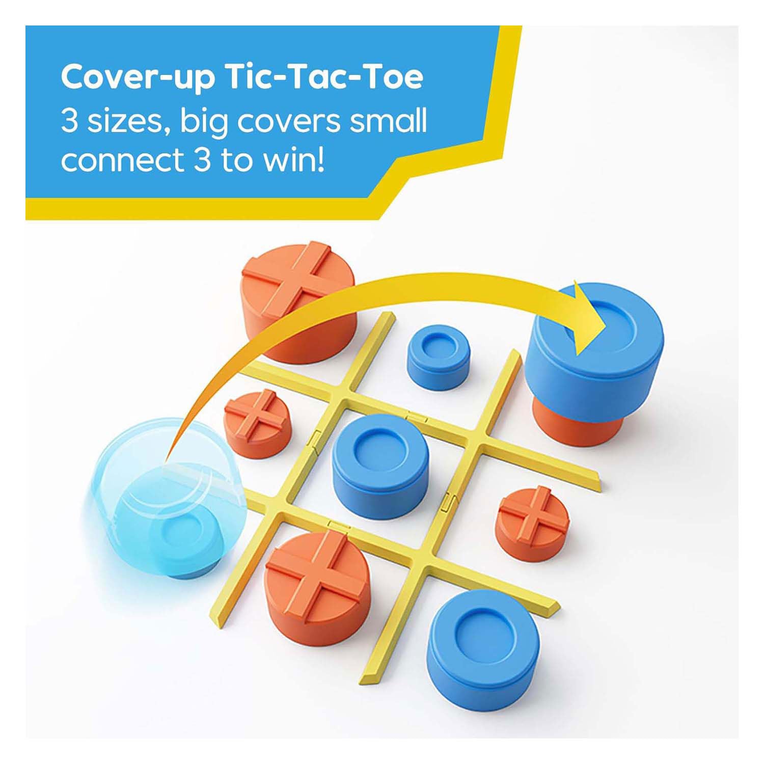 Giiker tic-tac-toe boulon jeu jaune