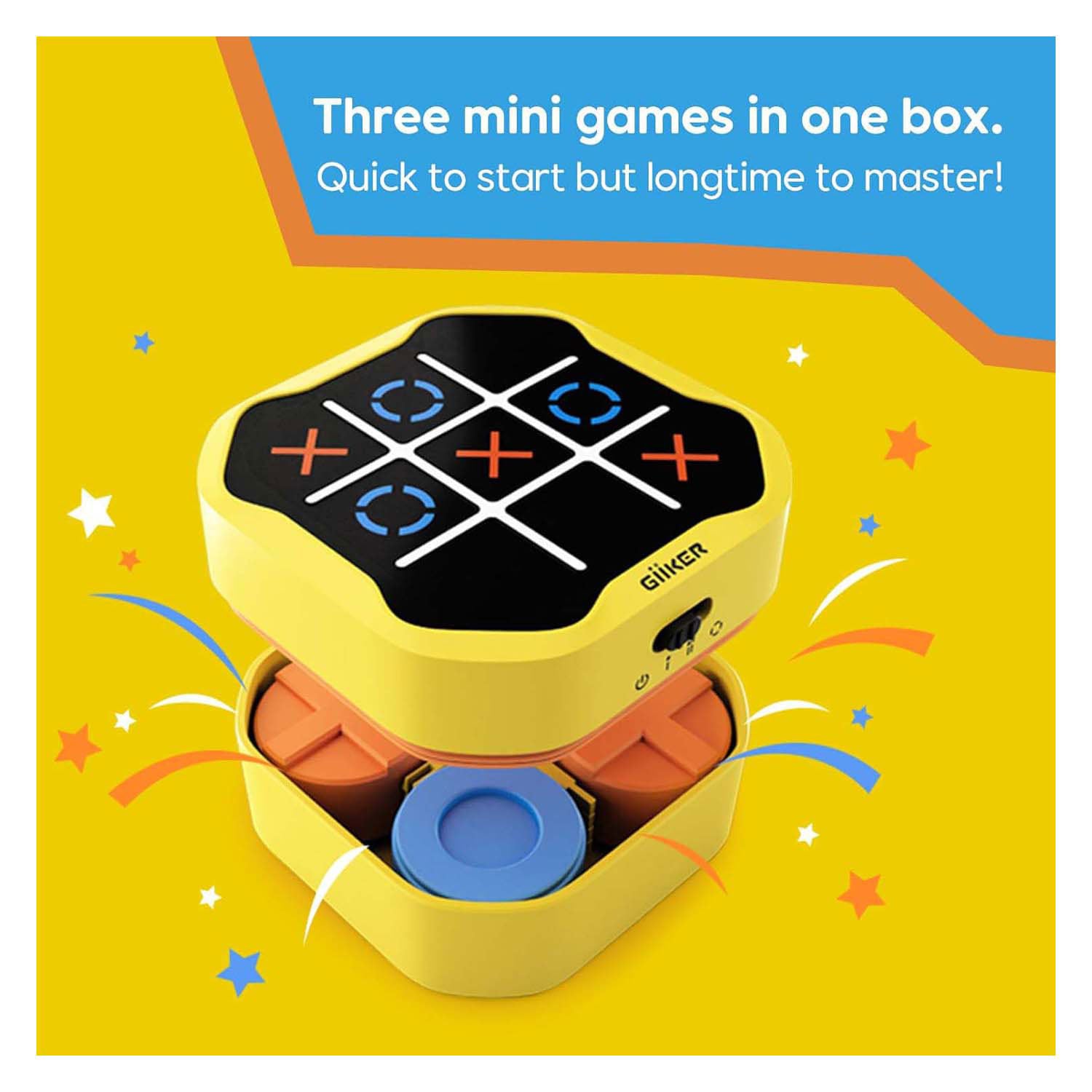 Giiker tic-tac-toe boulon jeu jaune