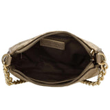 Sac bandoulière Charm London en velours bronze - afbeelding 2
