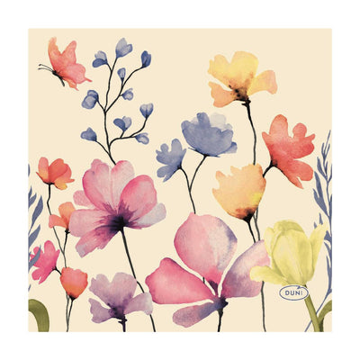 Serviettes Duni paradis floral 20 pièces 24 x 24 cm | 12 pièces