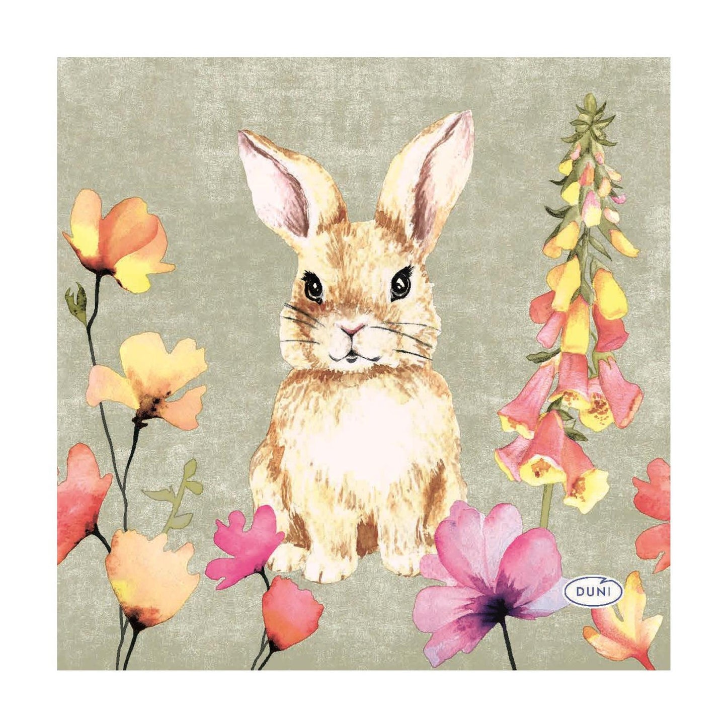 Serviettes Duni amis fleuris 24cm