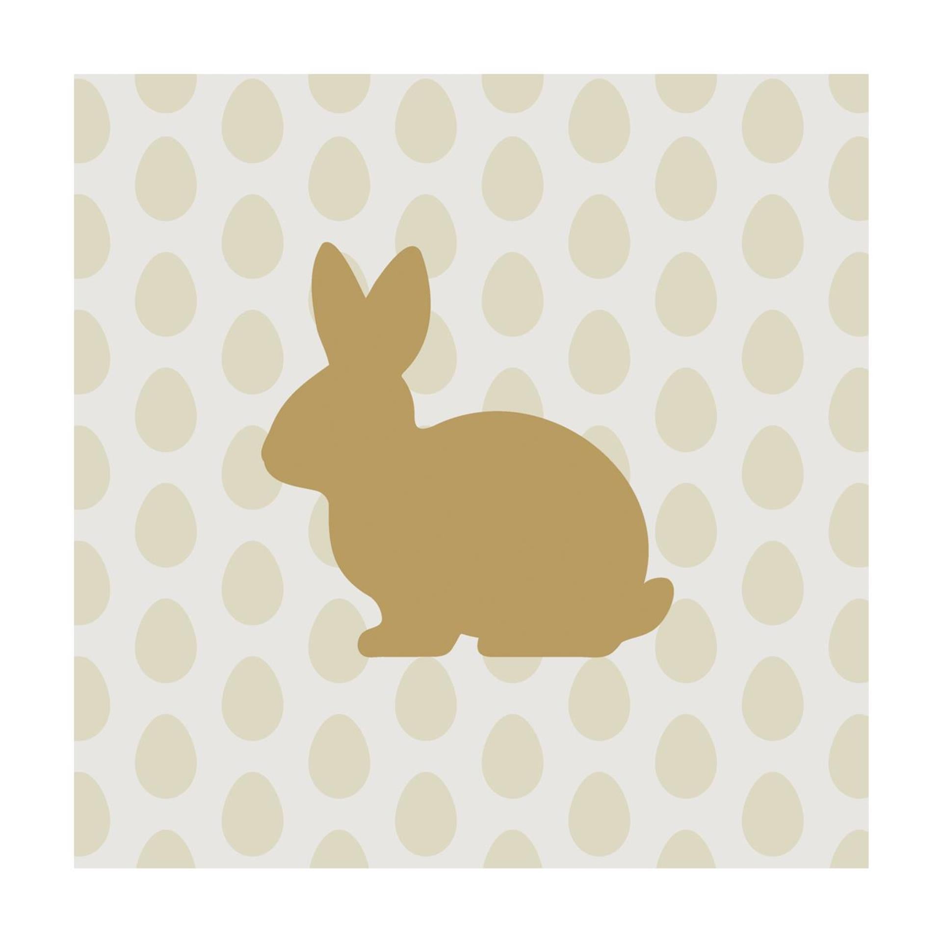 Serviettes Duni lapin doré 33cm