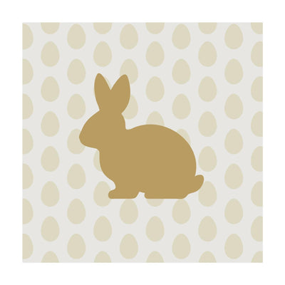 Serviettes Duni lapin doré 33cm
