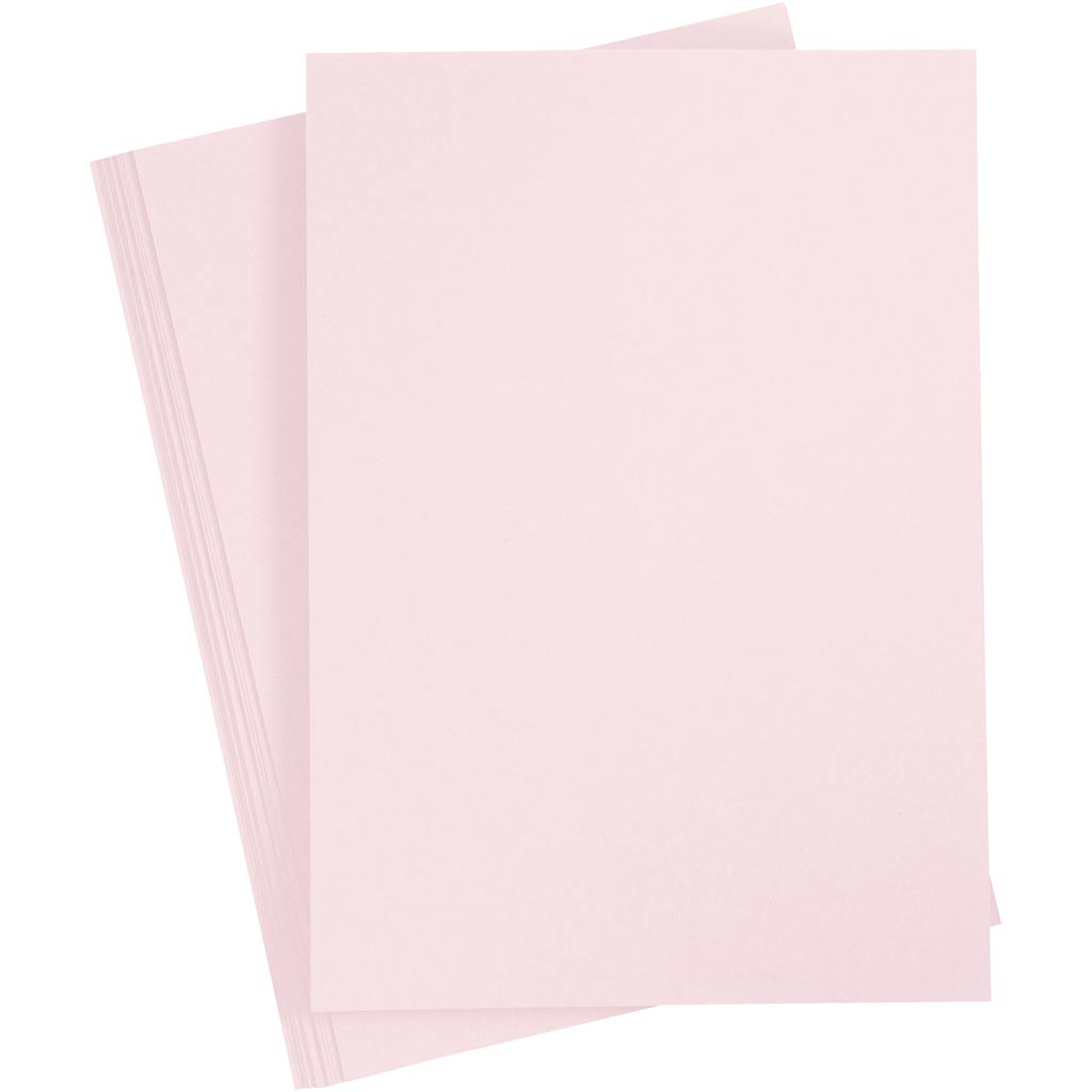 Carton d'entreprise Creativ, a4, feuille 210x297 mm, 210 g, rose clair, 10 feuilles 1 boîte