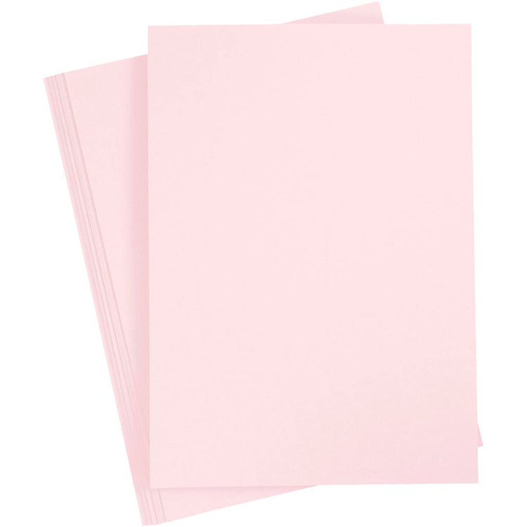 Carton d'entreprise Creativ, a4, feuille 210x297 mm, 210 g, rose clair, 10 feuilles 1 boîte