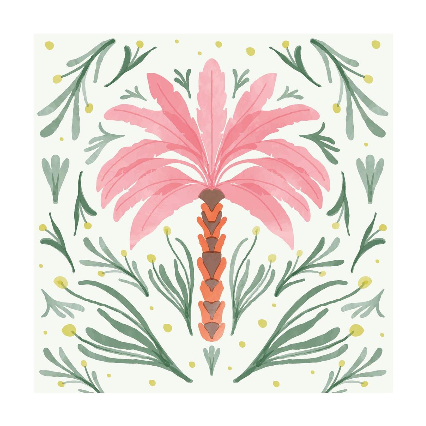 Serviettes Duni oasis de palmiers 24cm