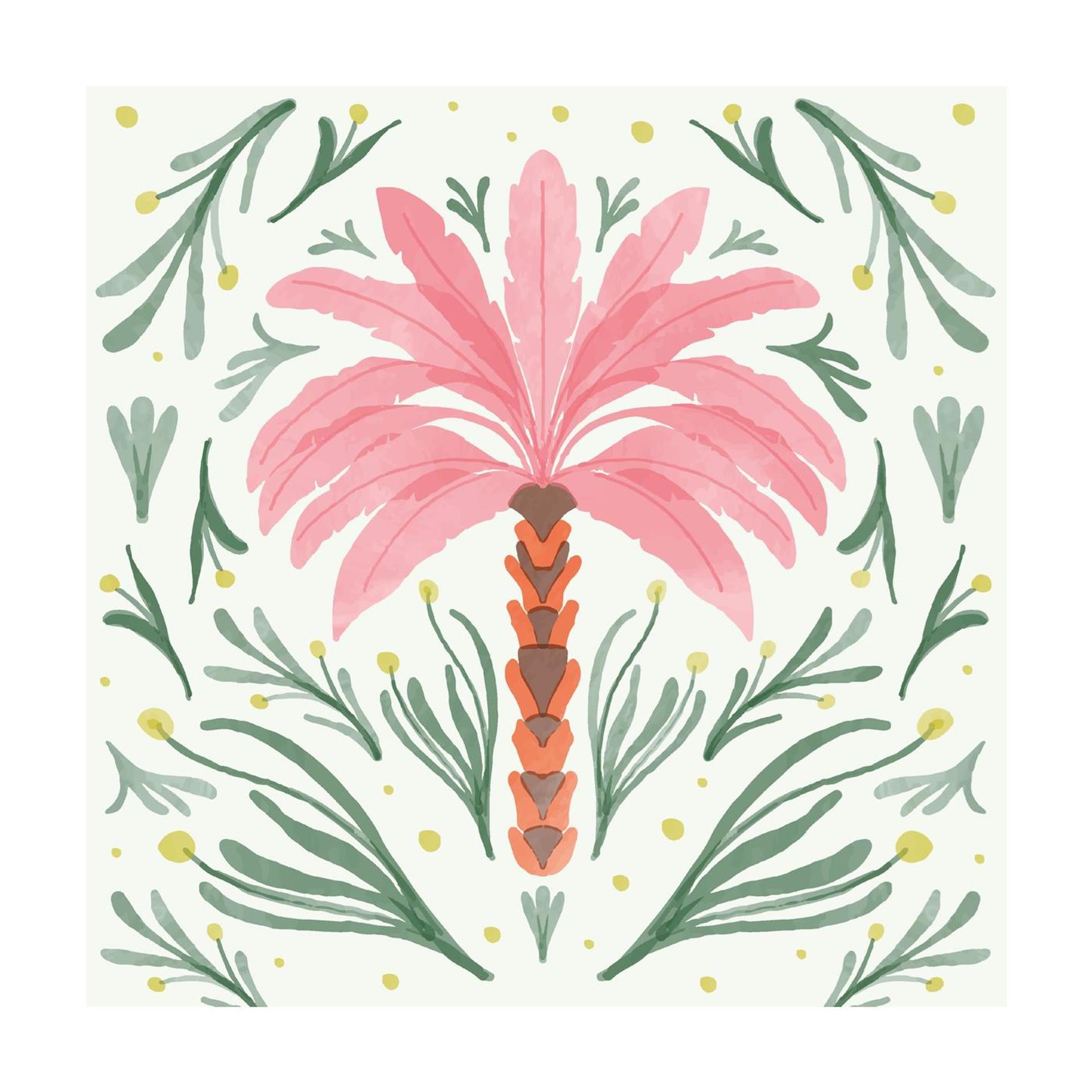 Serviettes Duni oasis de palmiers 24cm