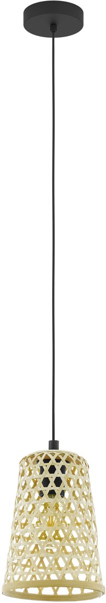 Lampe à suspension Eglo Claverdon - 1 lumière - ø18 cm - E27 - noir