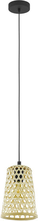 Lampe à suspension Eglo Claverdon - 1 lumière - ø18 cm - E27 - noir