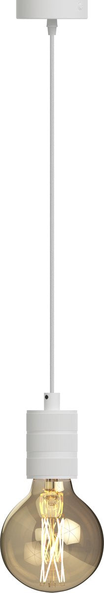 Suspension rétro Calex - suspension industrielle - raccord E27 - blanc - excl. source de lumière