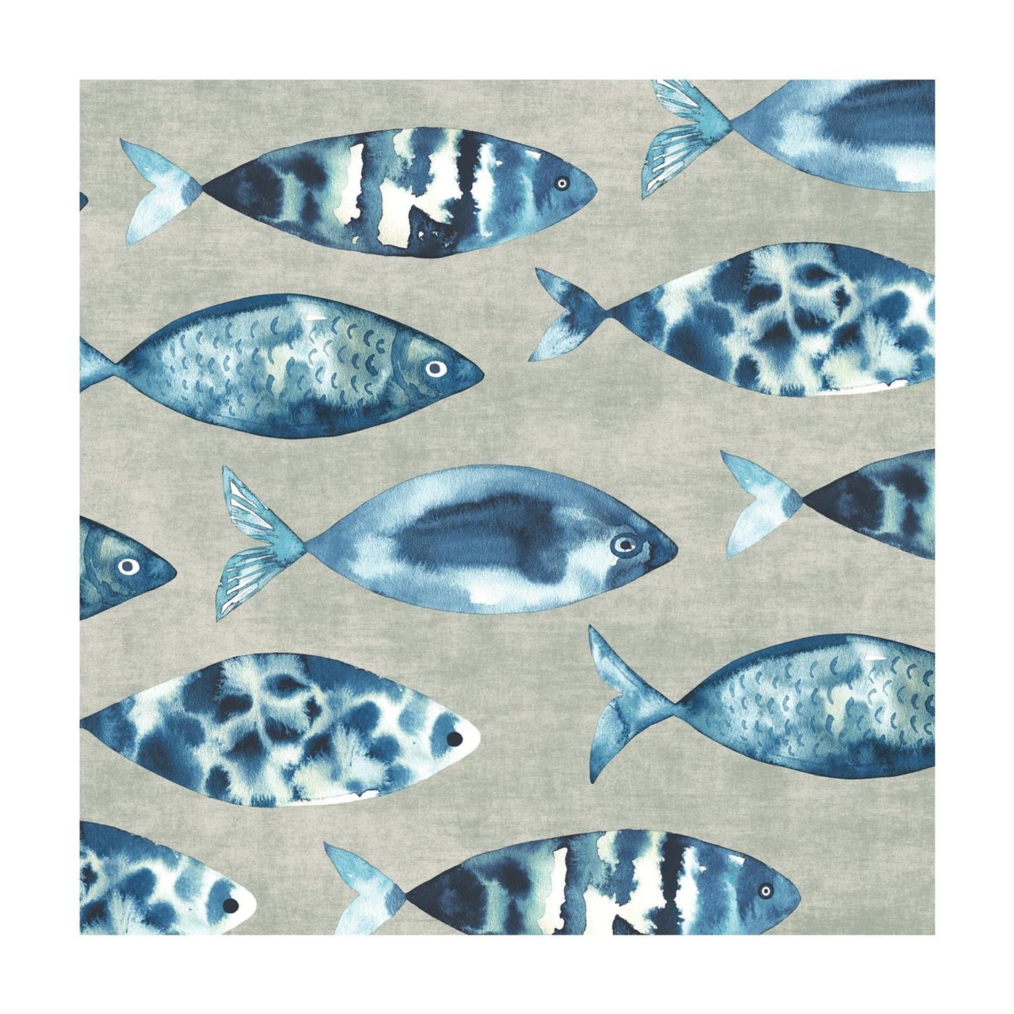 Serviettes Duni poisson marée haute 33cm