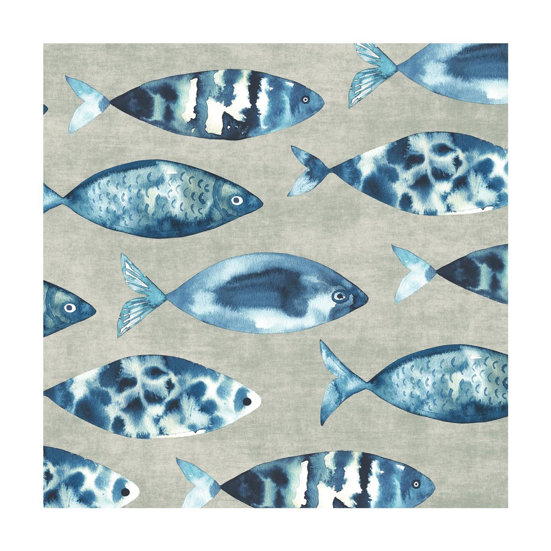 Serviettes Duni poisson marée haute 33cm