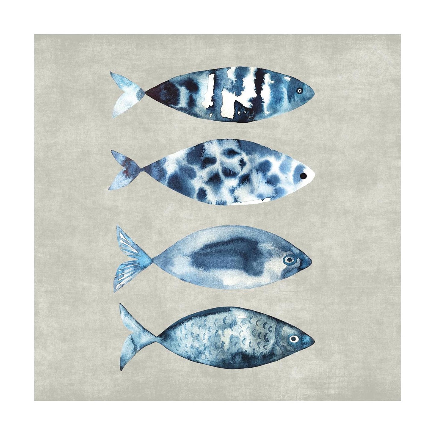 Serviettes Duni poisson marée haute 24cm
