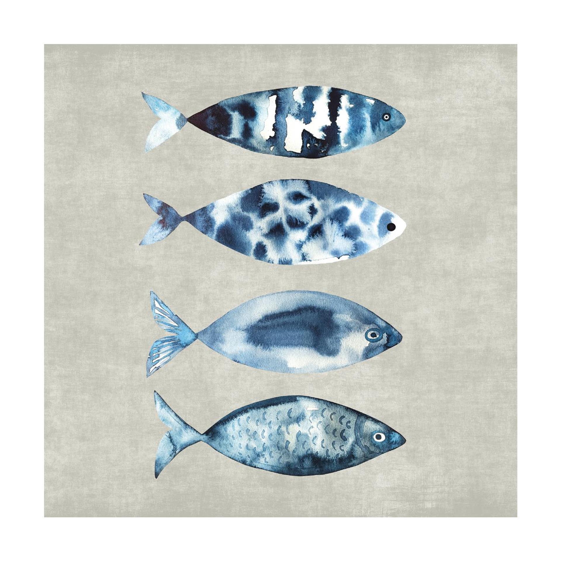Serviettes Duni poisson marée haute 24cm