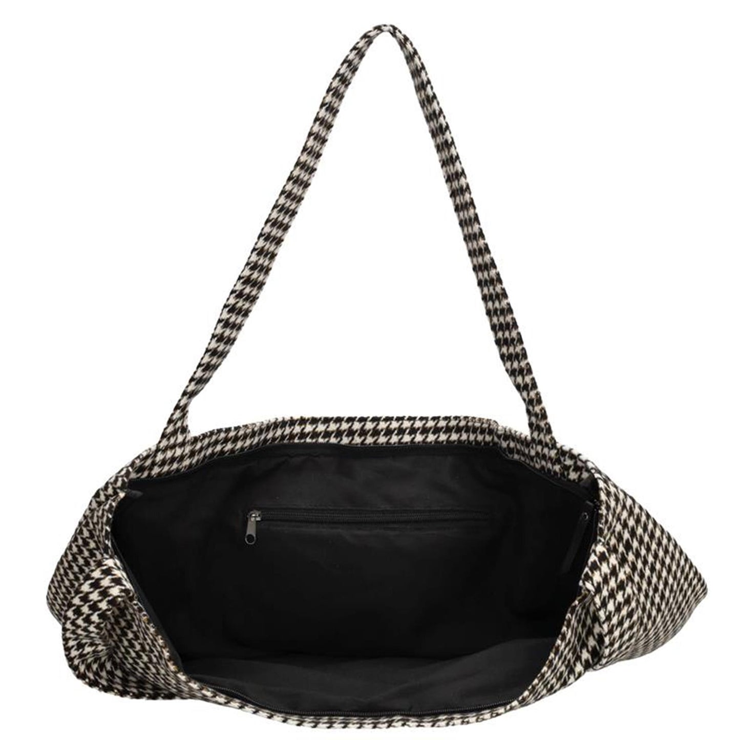 Beagles shopper pied-de-poule noir