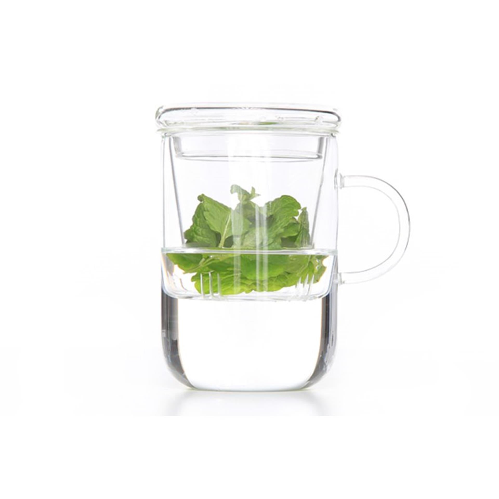 Verre à thé avec filtre ø 8cm h=12cm