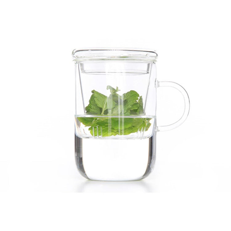Verre à thé avec filtre ø 8cm h=12cm