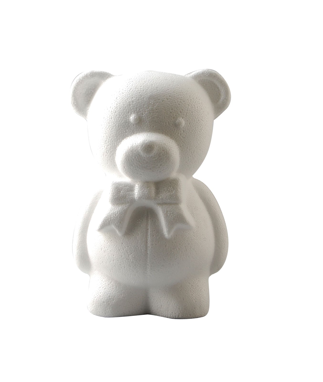 Vaessen creative • ours en polystyrène avec noeud 20cm