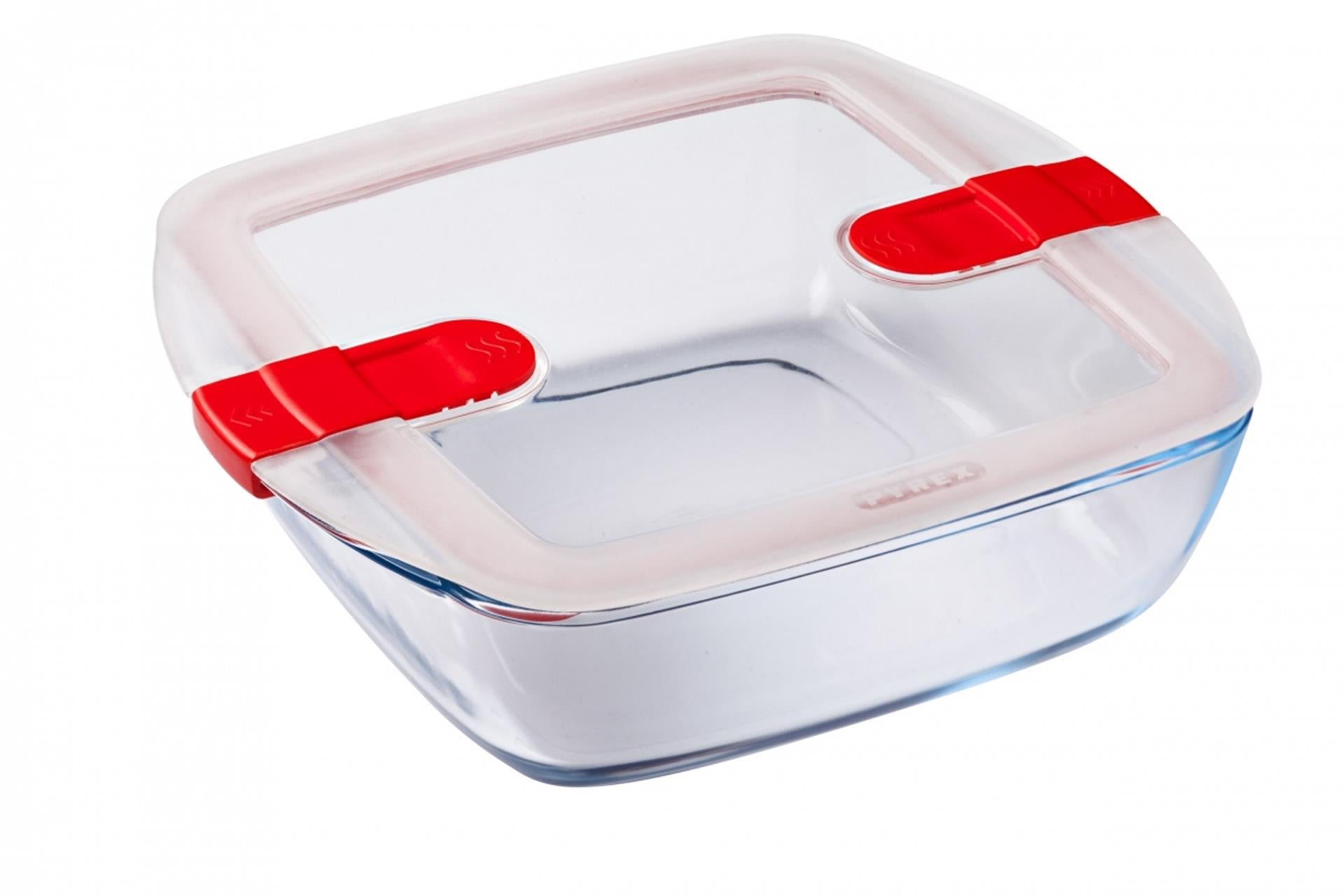 Bol en Pyrex avec couvercle 2,2l 25x22x7cm