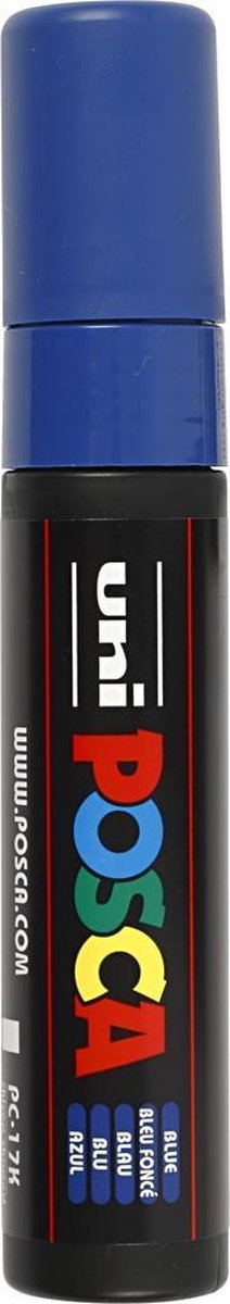 Marker Posca Uni-Posca, AFM PC-17K, épaisseur de ligne 15 mm, extra large, bleu, 1 pièce