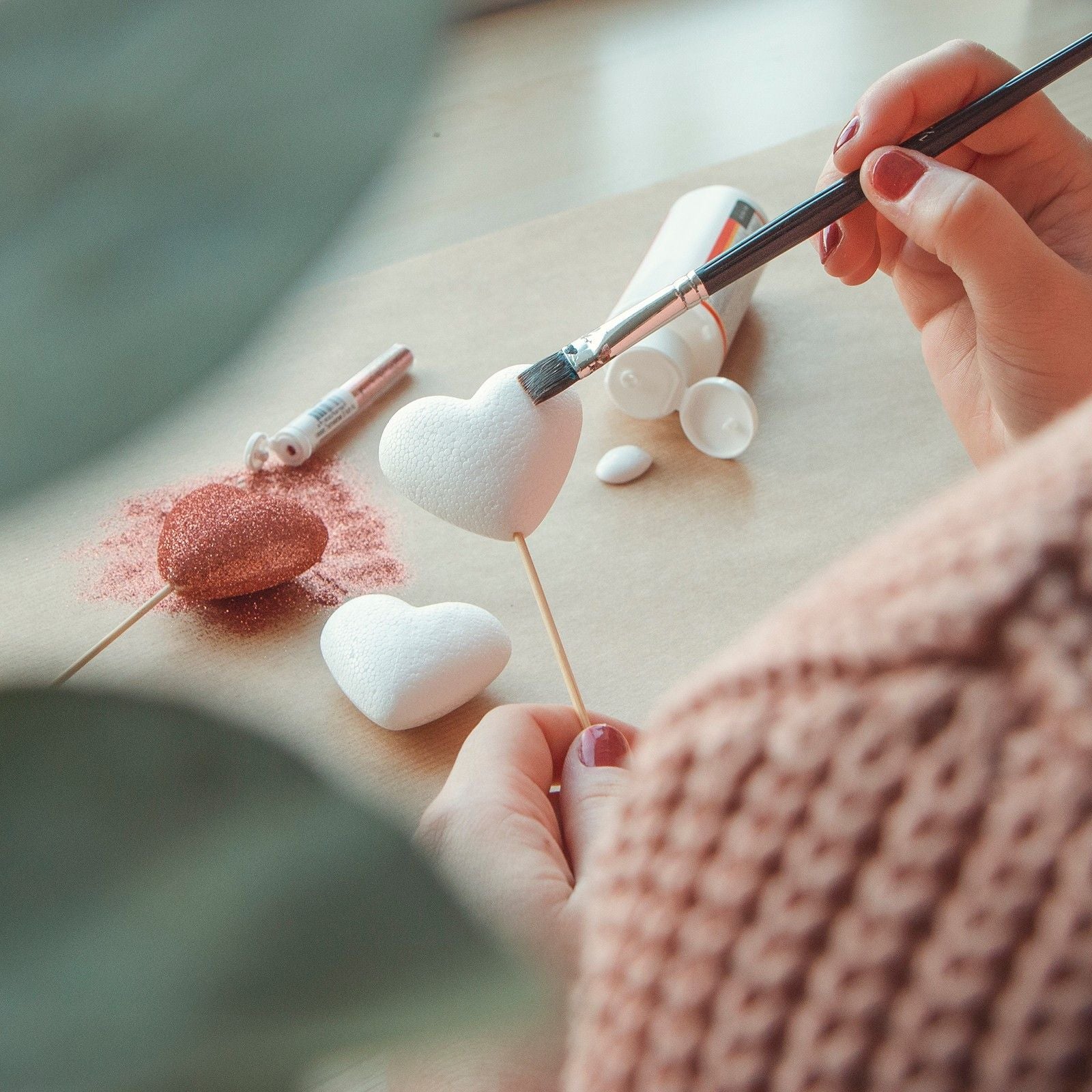 Vaessen creative • coeur en polystyrène 5cm