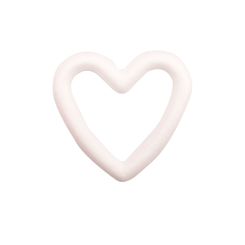 Vaessen creative • coeur en polystyrène ouvert 15cm