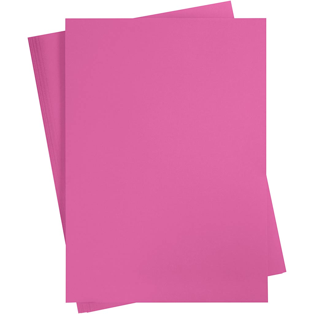 Carton coloré Creativ company, a2, feuille 420x594 mm, 180 gr, rose, 100 feuilles 1 boîte