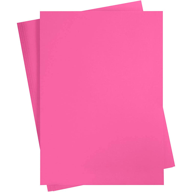 Carton coloré Creativ company, a2, feuille 420x594 mm, 180 gr, rose, 100 feuilles 1 boîte