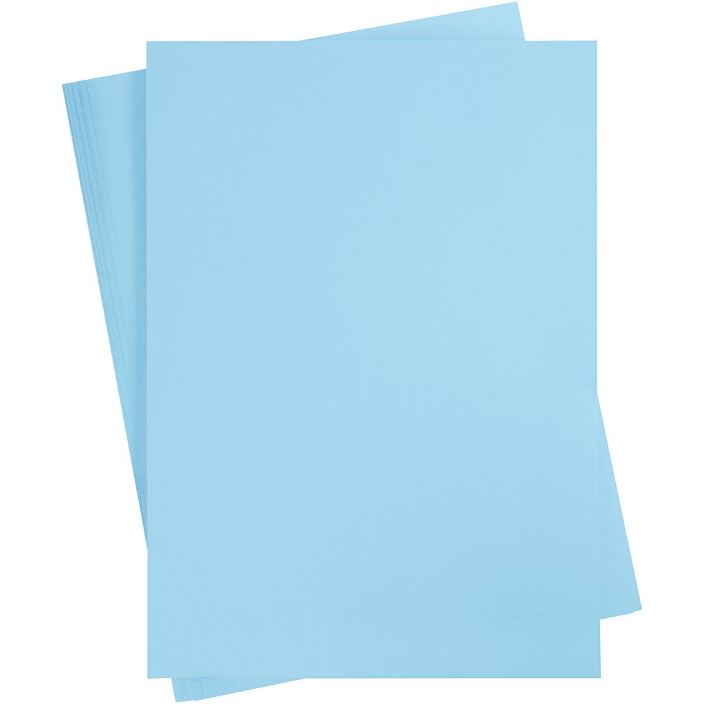 Carton coloré Creativ company, a2, feuille 420x594 mm, 180 gr, bleu clair, 100 feuilles 1 boîte