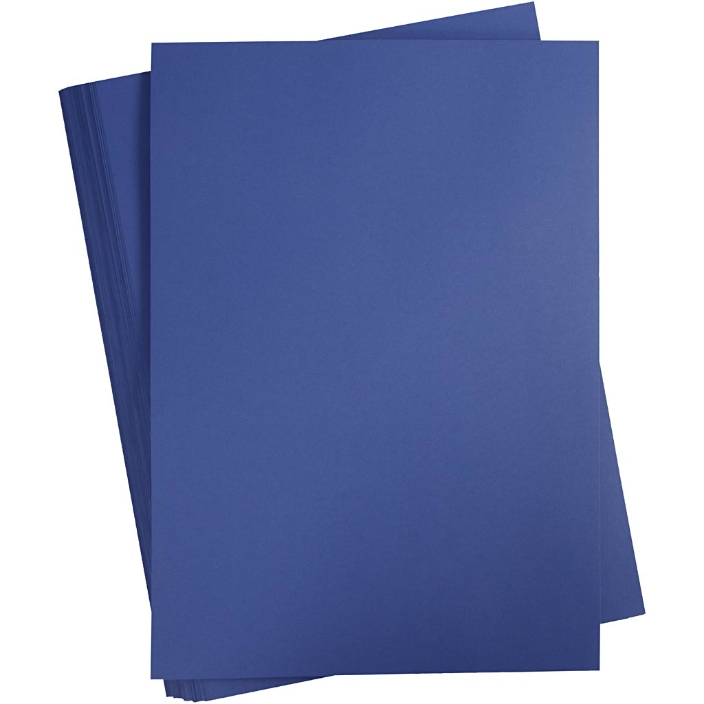 Carton coloré Creativ company, a2, feuille 420x594 mm, 180 gr, bleu foncé, 100 feuilles 1 boîte
