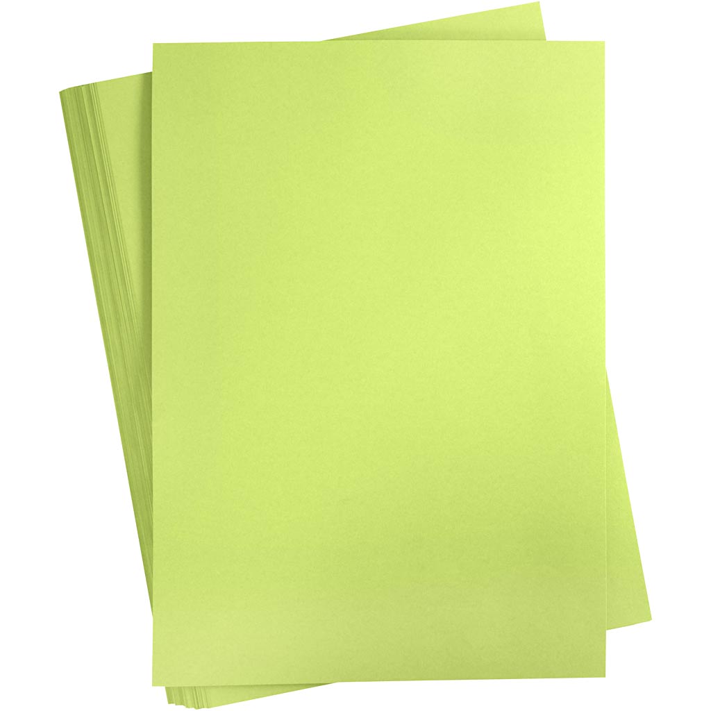 Carton coloré Creativ company, a2, feuille 420x594 mm, 180 gr, vert clair, 100 feuilles 1 boîte
