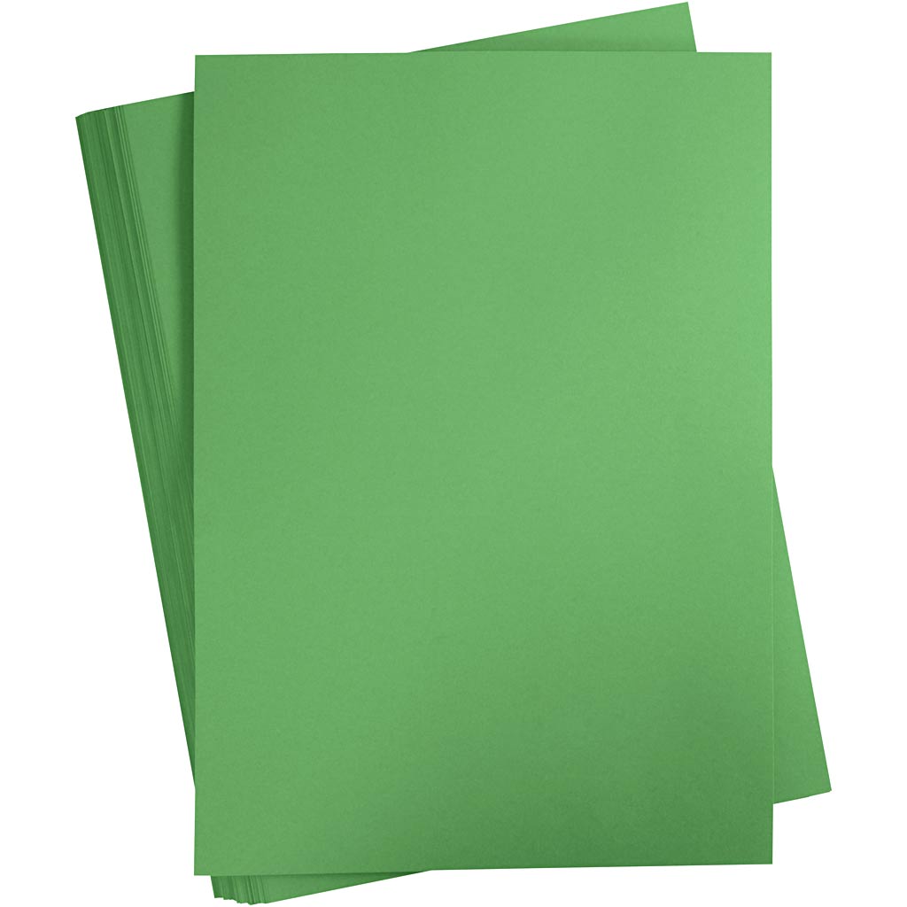 Carton coloré Creativ company, a2, feuille 420x594 mm, 180 gr, vert herbe, 100 feuilles 1 boîte
