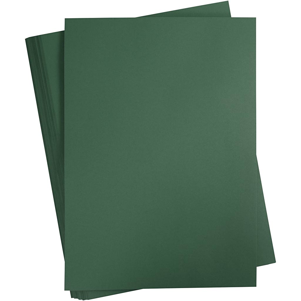Carton coloré Creativ company, a2, feuille 420x594 mm, 180 gr, vert foncé, 100 feuilles 1 boîte