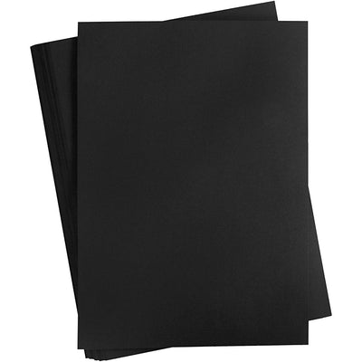Carton coloré Creativ company, a2, feuille 420x594 mm, 180 gr, noir, 100 feuilles 1 boîte