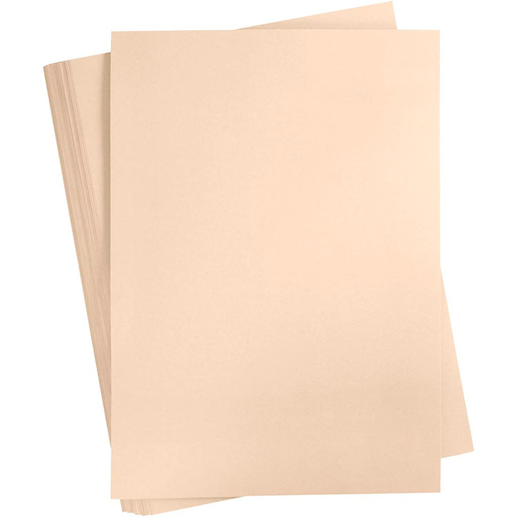 Carton coloré Creativ company, a2, feuille 420x594 mm, 180 gr, beige, 100 feuilles 1 boîte
