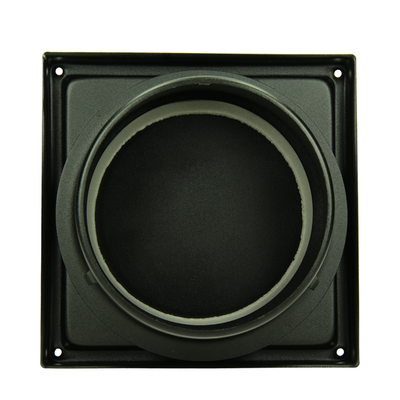 Renson 1066438 - grille de hotte aspirante en acier inoxydable noir type 641 ø150mm, en saillie | 2 pièces