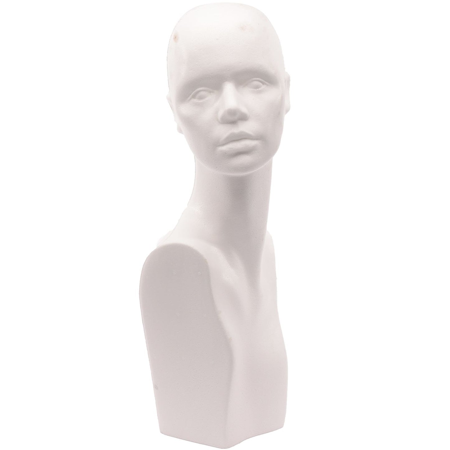 Vaessen creative • tête de femme en polystyrène avec buste 51cm