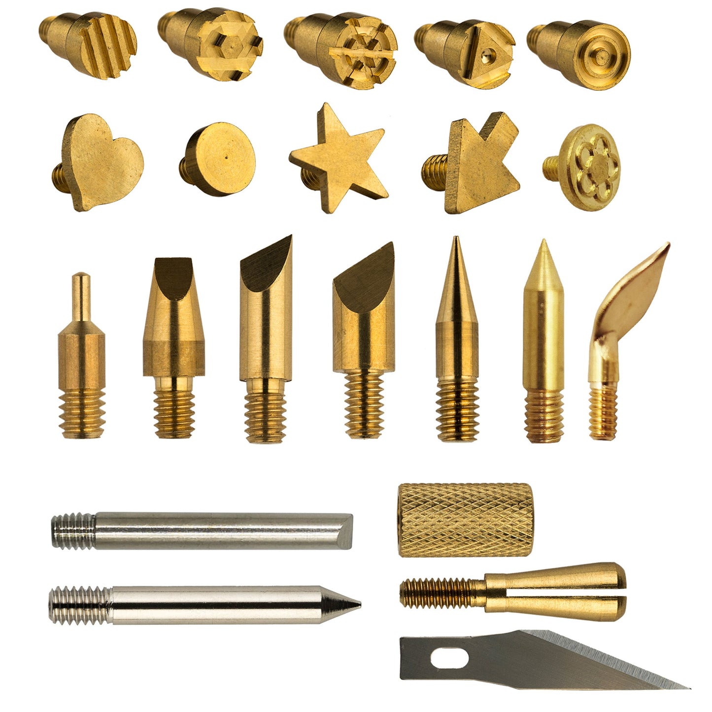 Vaessen creative • set de poêle à bois avec 23 accessoires