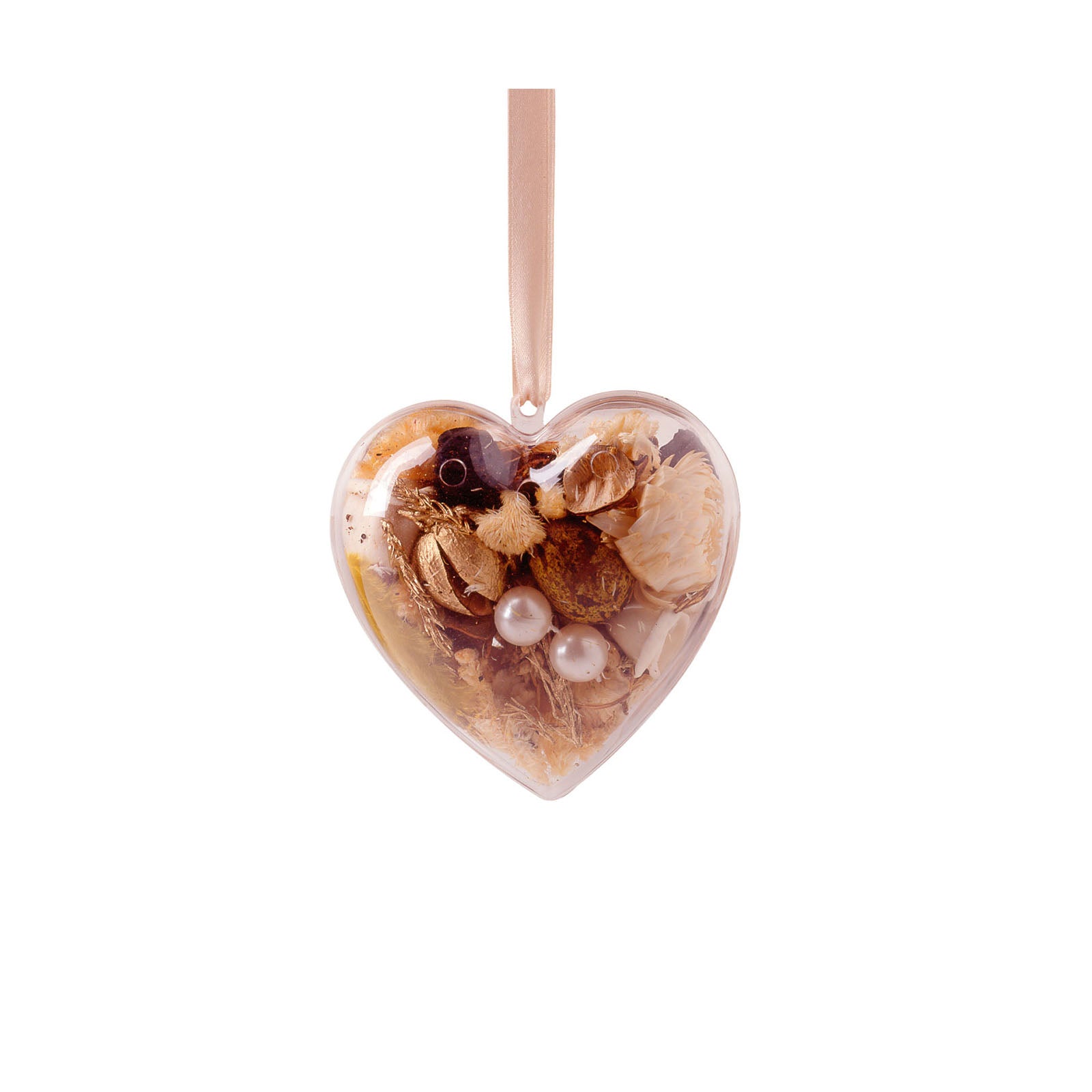Vaessen creative • pot-pourri coeur en plastique 2 pièces 8cm 5x