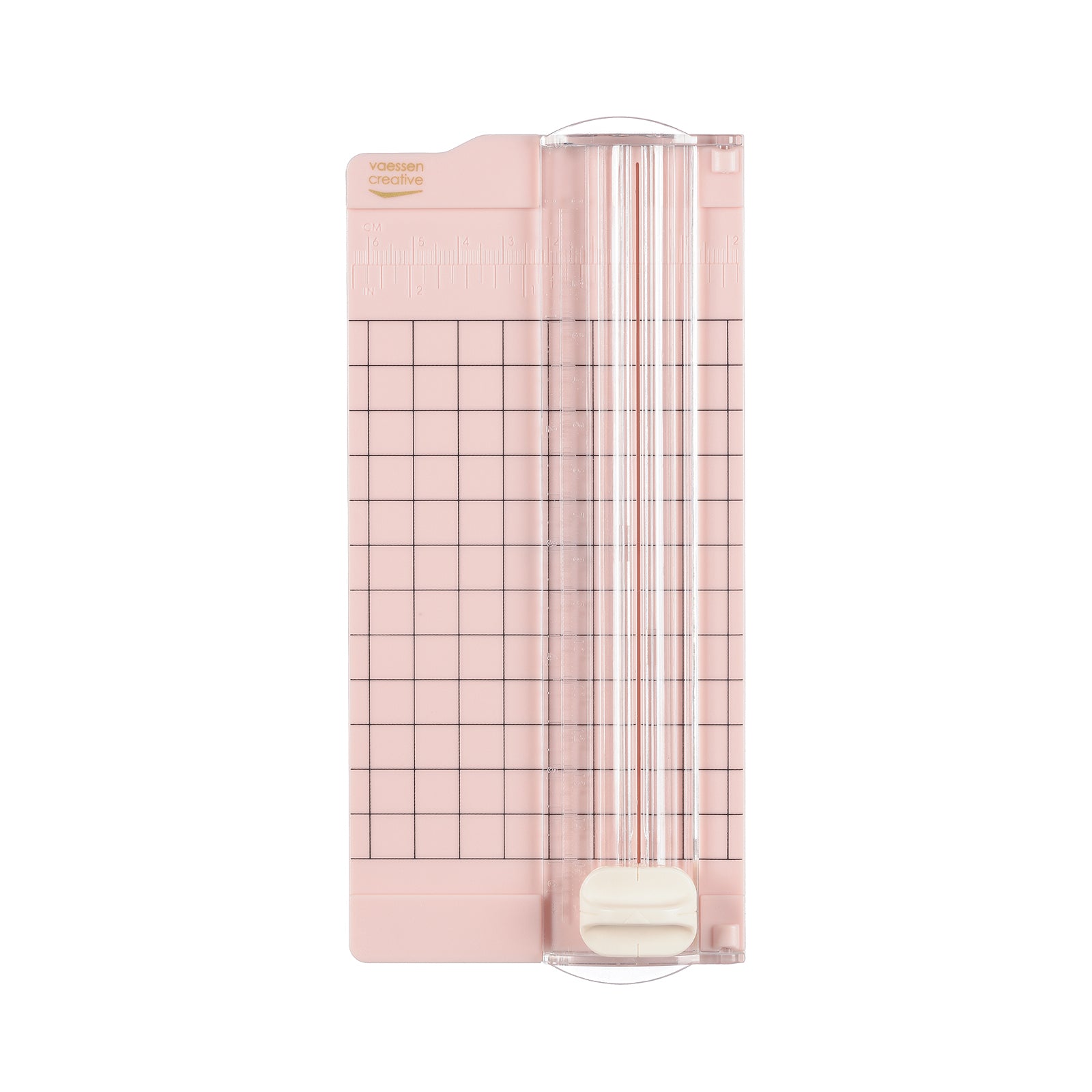 Vaessen creative • mini coupe-papier 15,3x6,5cm rose