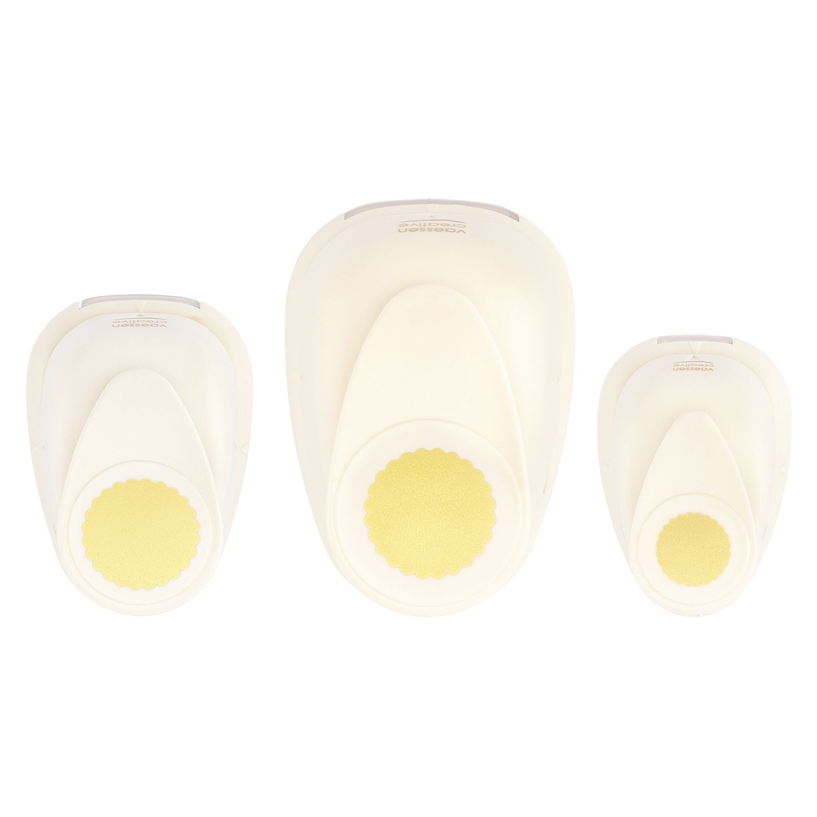 Vaessen creative • jeu de perforatrices figures cercles festonnés 3 pcs.