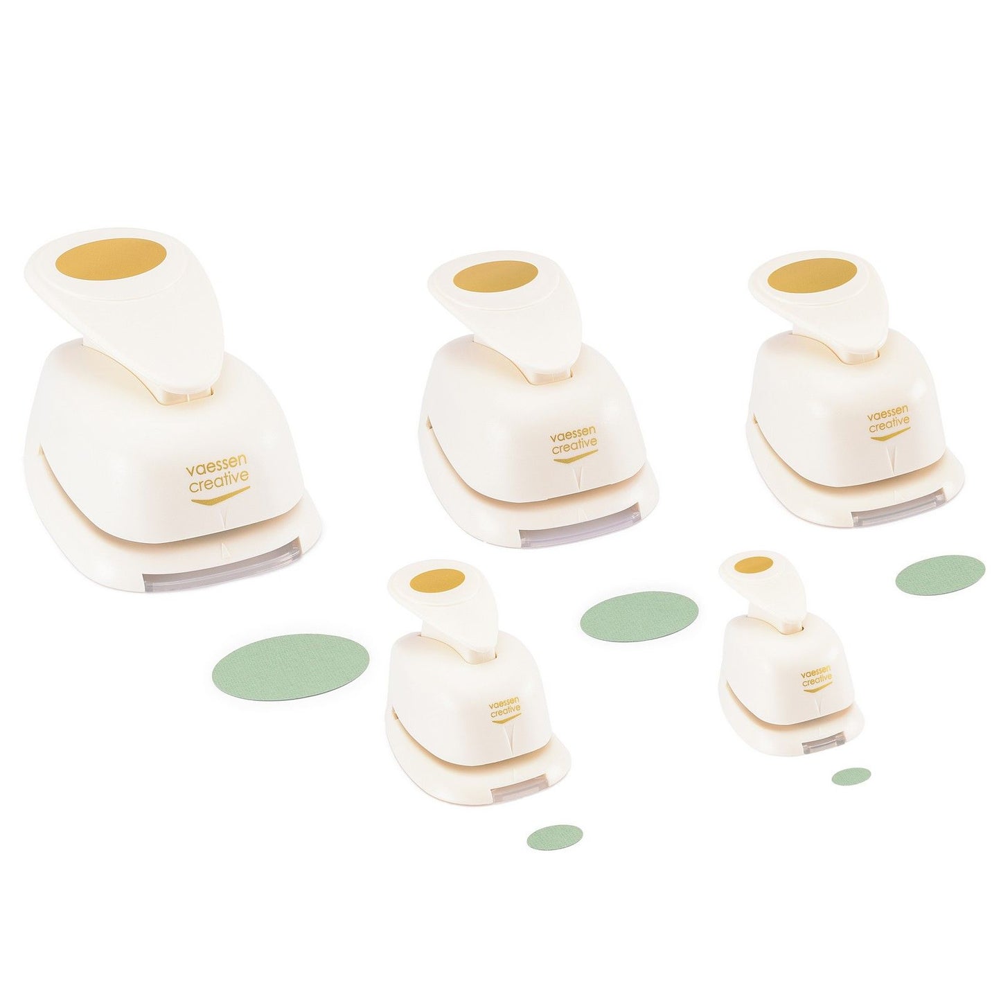 Vaessen creative • jeu de poinçons figurines ovales 5 pièces