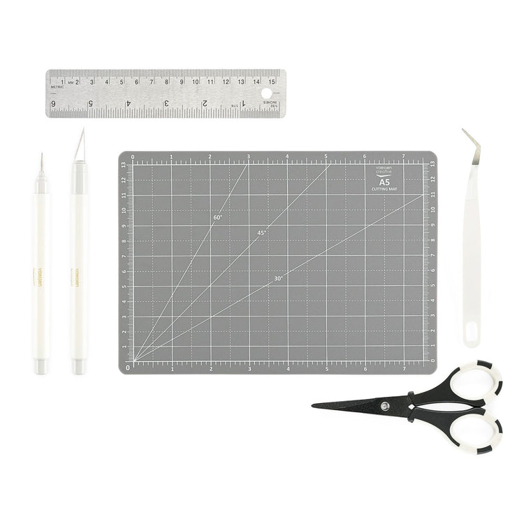 Vaessen creative • jeu d'outils de coupe hobby a5 6 pcs.