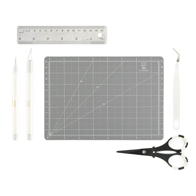 Vaessen creative • jeu d'outils de coupe hobby a5 6 pcs.