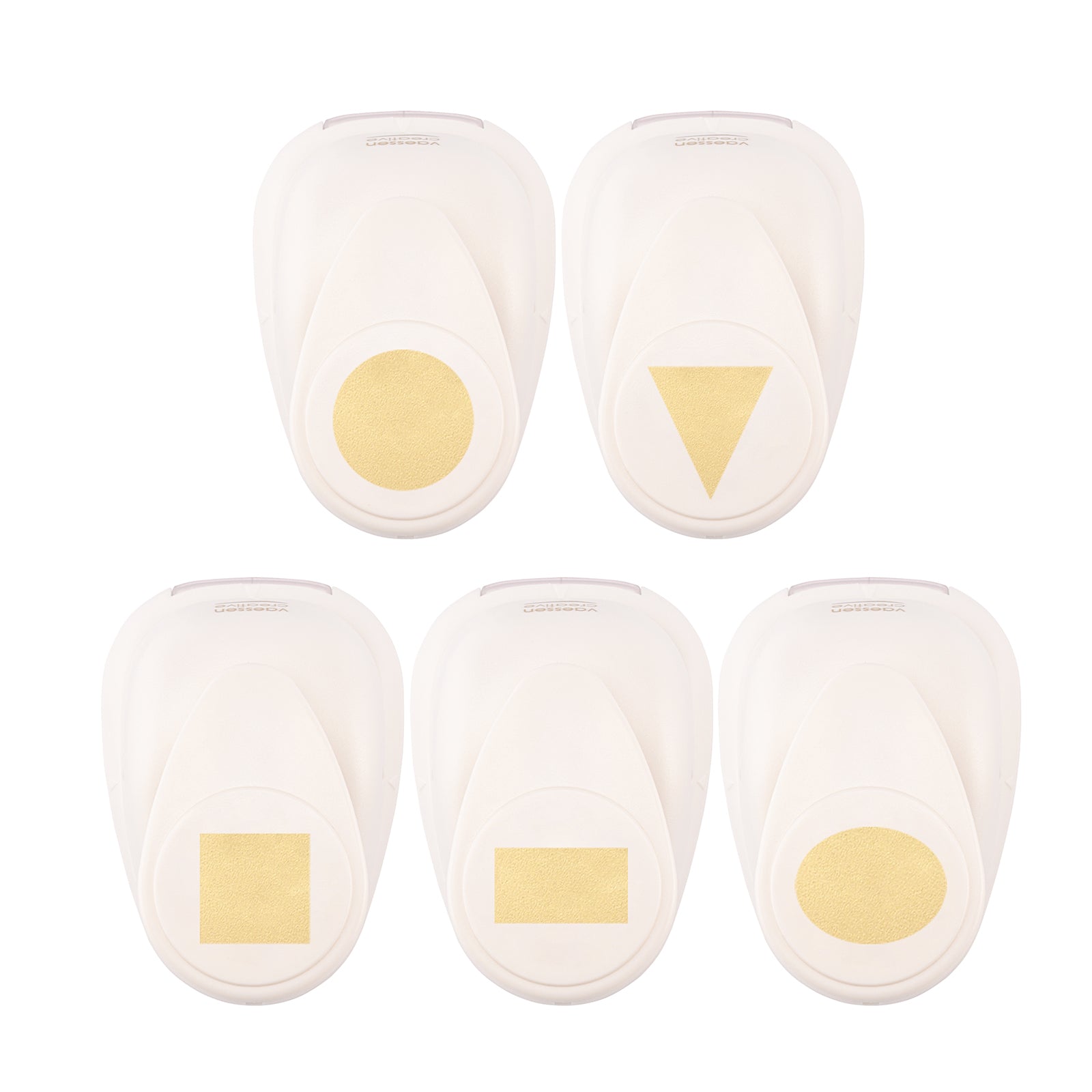 Vaessen creative • jeu de perforatrices figures formes de base moyen 5 pcs.