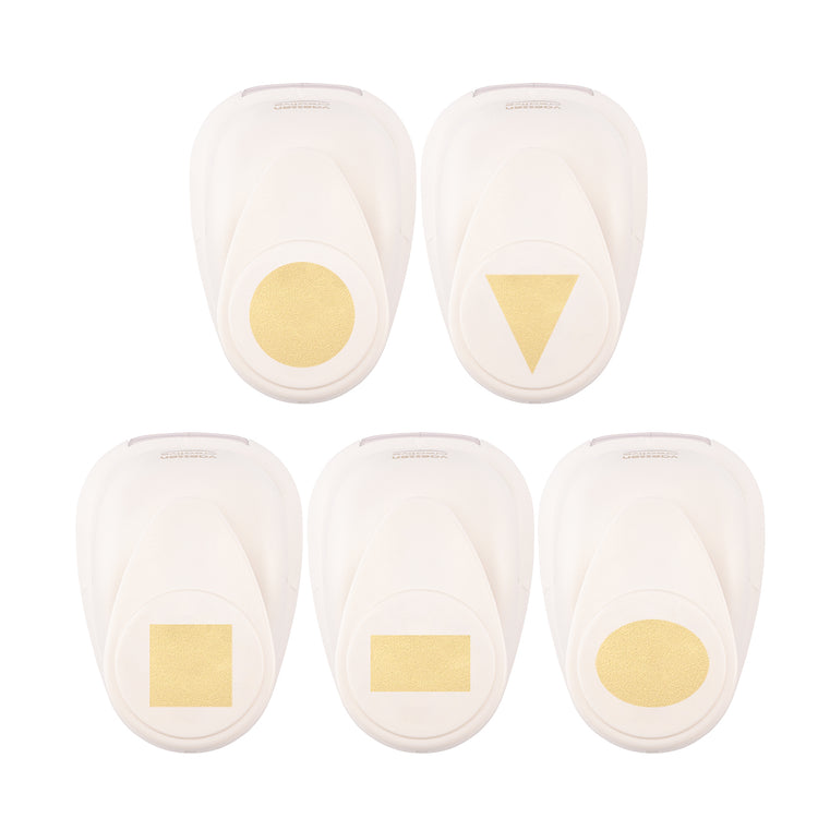 Vaessen creative • jeu de perforatrices figures formes de base moyen 5 pcs.