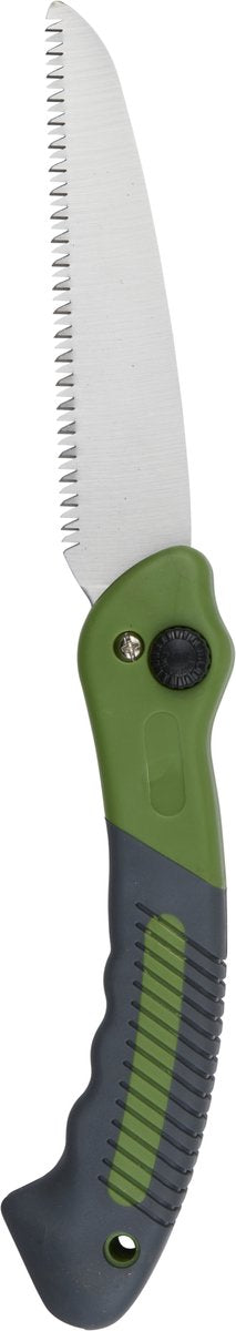 Kinzo scie à branches pliante - scie d'élagage pliante avec lame de scie de 17 cm - scie de jardin pour branches et élagage - vert